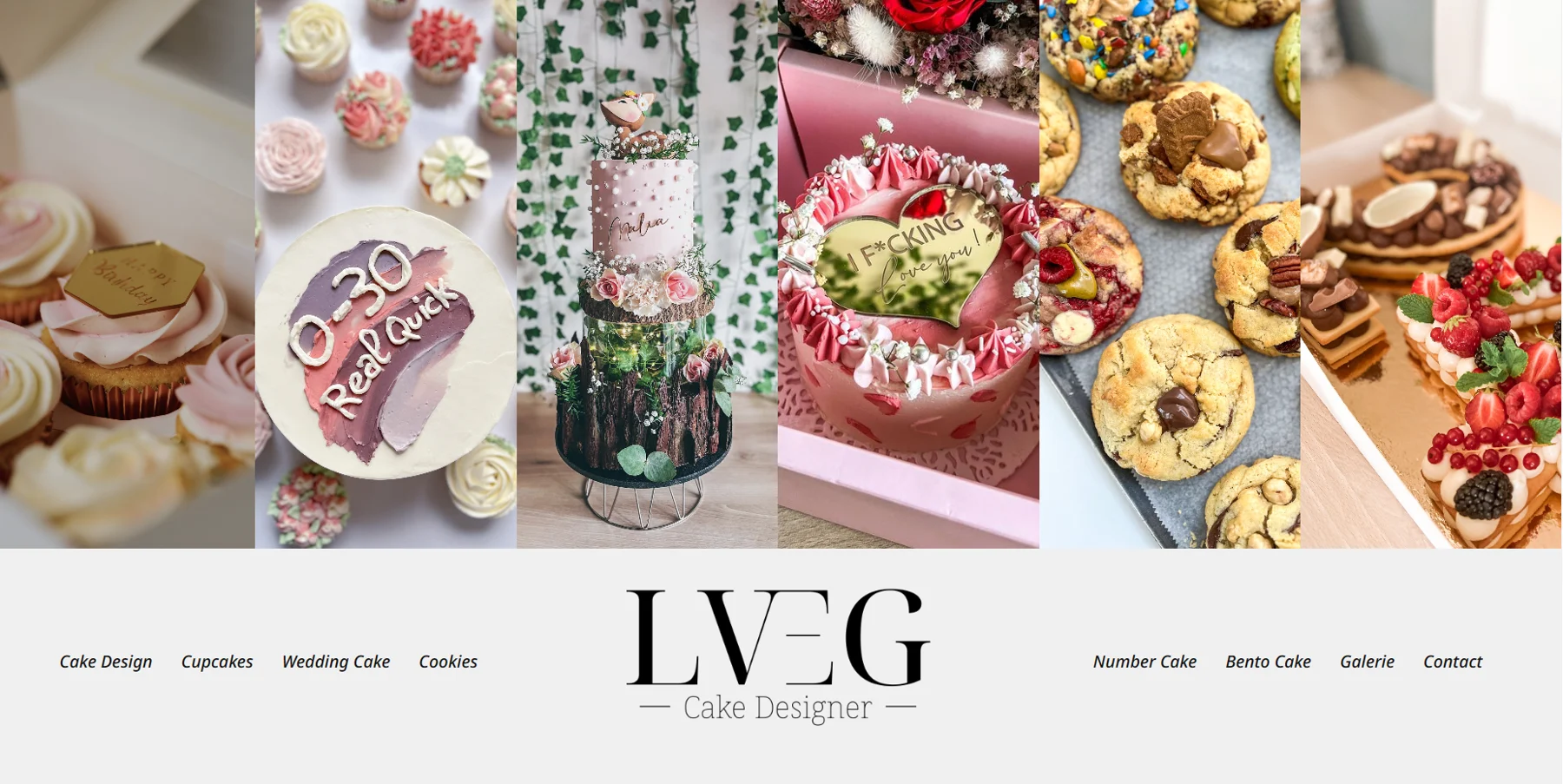 Page d’accueil du site La Vie En Gâteaux